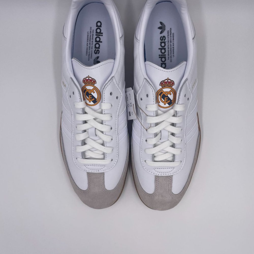 adidas Samba Real Madrid White / Gum Mens Shoes - Picture 5 of 8